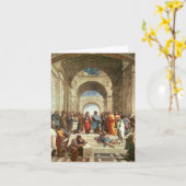 Carte Raphael - L'École d'Athènes (Fleur jaune)