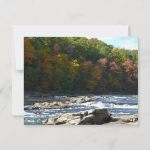 Carte Rapides de la rivière Ohiopyle en automne Pennsylv