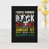 Carte Rappel amical Mois d'histoire noire (Fleur jaune)