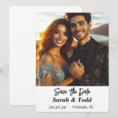 Carte Rappel de Date à Plat (Devant / Derrière)