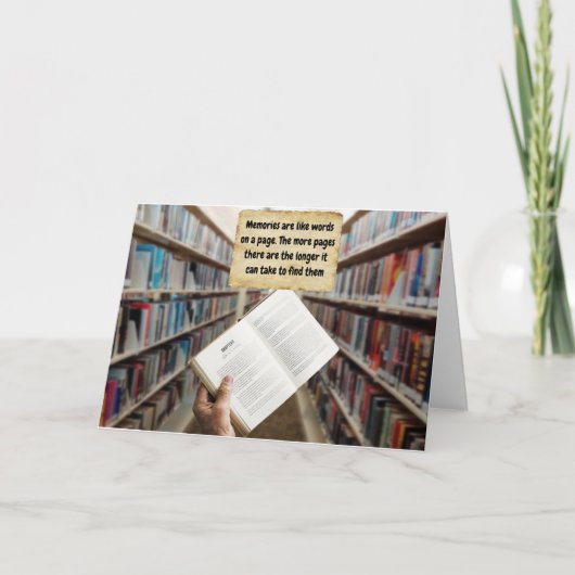 Carte Rappel de mémoire. (Devant)