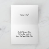 CARTE RAPPELEZ "MAMAN" HEUREUX ANNIVERSAIRE = POPULAIRE (Intérieur)