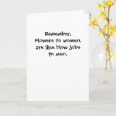 Carte Rappelez-vous, les fleurs aux femmes, sont comme d (Fleur jaune)