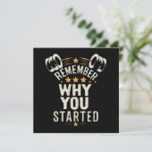 Carte Rappelle-Toi Pourquoi Tu As Commencé. Motivation d (Debout devant)