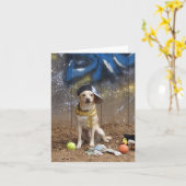 Carte Rapper Dog - "Lil Sneezy" (Fleur jaune)