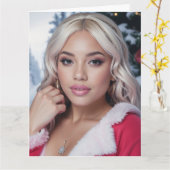 CARTE RAPPY NOËL (Fleur jaune)