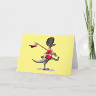 Carte Raptor Habillé En Garde Britannique.