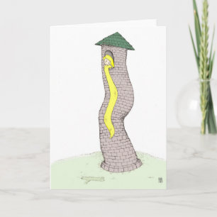 Carte Rapunzel dans sa tour