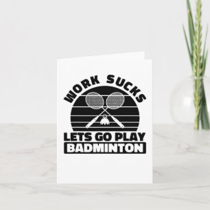 Carte Raquette du joueur de badminton - Raquette du trib
