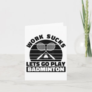 Carte Raquette du joueur de badminton - Raquette du trib