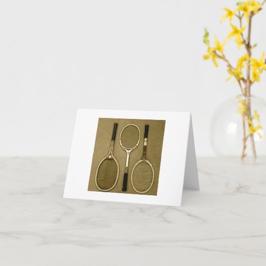 Carte Raquettes antiques (Fleur jaune)