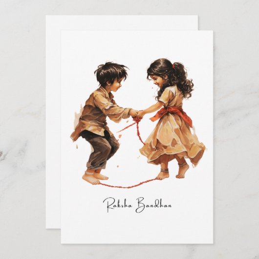 Carte Raskha Bandhan (Devant / Derrière)