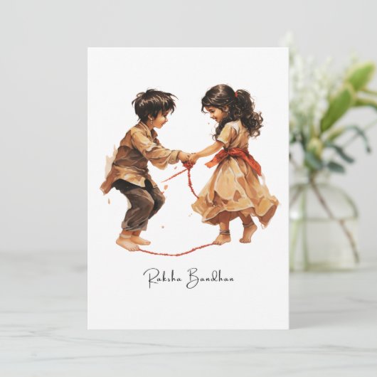 Carte Raskha Bandhan (Debout devant)
