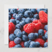 Carte Raspberries et Blueberries (Devant)