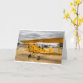 Carte Rassemblement d'anniversaire de mite de tigre (Fleur jaune)