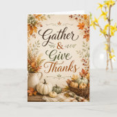 Carte Rassembler et Rendre Grâce (Fleur jaune)