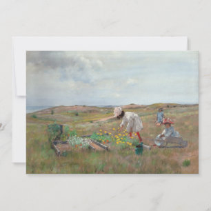 Carte Rassembler les fleurs William Merritt Chase