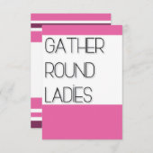 Carte Rassemblez-vous Mesdames (Devant / Derrière)