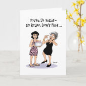 Carte Rassurant 54e anniversaire (Fleur jaune)