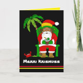 Carte Rasta Père Noël Joyeux Noël (Devant)