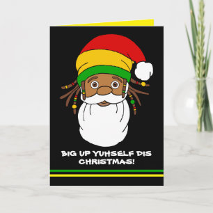 Carte Rasta Père Noël Joyeux Noël
