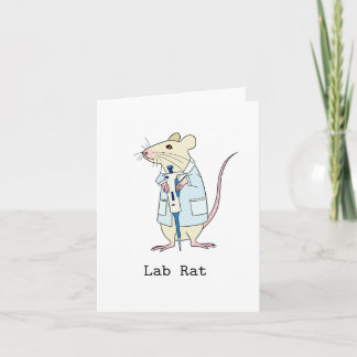 Carte rat de laboratoire de science génétique