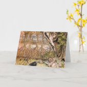 Carte Rat Et Mole Pique-Nique - Arthur Rackham (Fleur jaune)