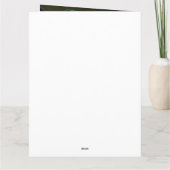 Carte Rat Terrier Chien en robe de fête St. Patrick (Dos)