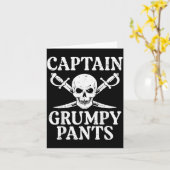 Carte Rate Captain Mpy Pants Funny Humor Quote Men Women (Fleur jaune)