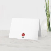 Carte Raton laveur mignon de Noël mangeant des biscuits (Dos)