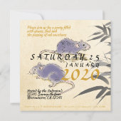 Carte Rats de bambou d'origine Peinture Wings en chinois (Dos)