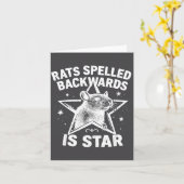 Carte Rats Spelled Backwards Is Star  (Fleur jaune)