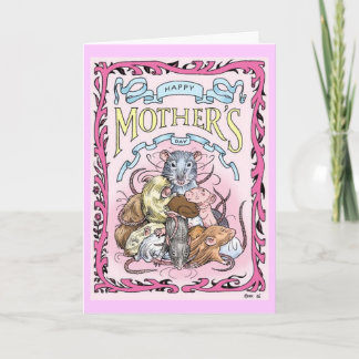 Carte Rattie Maman Fête des Mères