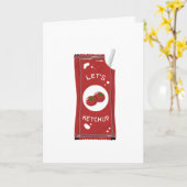 Carte Rattrapons-nous Salutation Lets Ketchup (Fleur jaune)