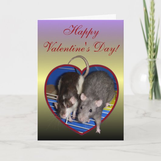 Carte : Ratty Love Valentine (Devant)