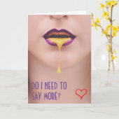 Carte Raunchy pour ami ou ami (Fleur jaune)