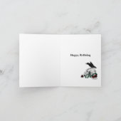 Carte Raven, croix et crâne (Intérieur)