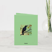 Carte Raven De Plaisir Entouré Sur Branche (Dos)