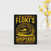 Carte Raven Flokis Shipyard Nordic Mythologie Viking (Fleur jaune)