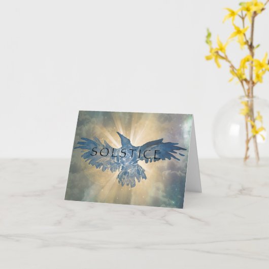 Carte Raven Solstice d'hiver (Fleur jaune)