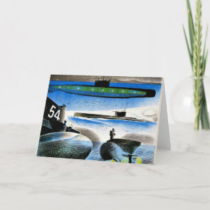 Carte Ravilieux - Différents aspects des sous-marins,