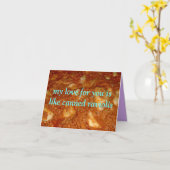 Carte raviolis en conserve romantiques (Fleur jaune)