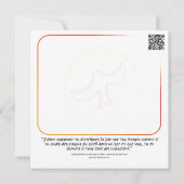 Carte "Rayon de soleil" (Dos)