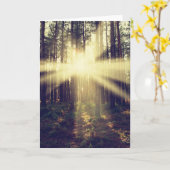 Carte Rayons de soleil de forêt (Fleur jaune)