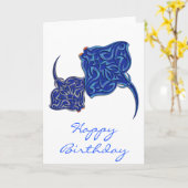 Carte Rayons Tribal Manta (Fleur jaune)