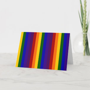 Carte Rayures arc-en-ciel