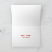 Carte Rayures colorées + Motif d'arc-en-ciel "18 années (Intérieur)