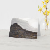 Carte Rayures de courant de neige d'hiver (Fleur jaune)