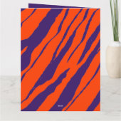 Carte Rayures de tigre MVB Design - Orange et Violet (Dos)