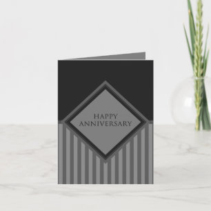 Carte rayures heureuses d'anniversaire